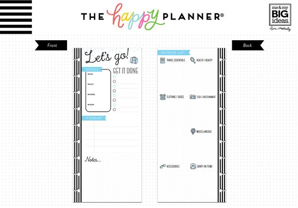 Hojas Classic Happy Planner Half Sheet Travel