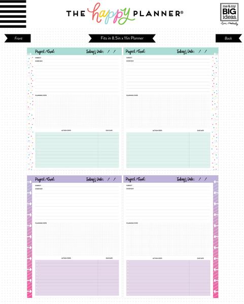 Hojas Big Happy Planner Fill Project
