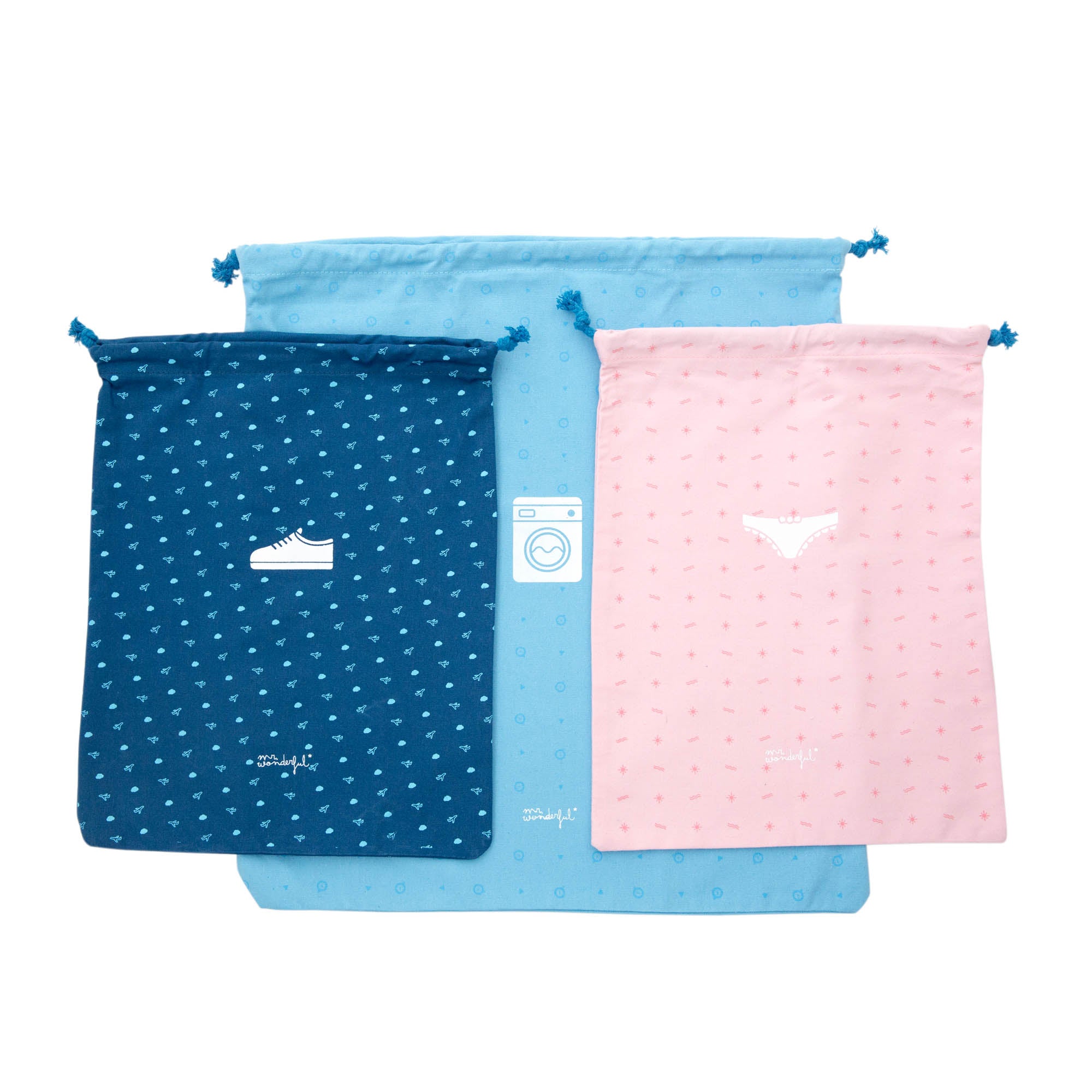 Neceser con bolsas de viaje Superviaje a la vista