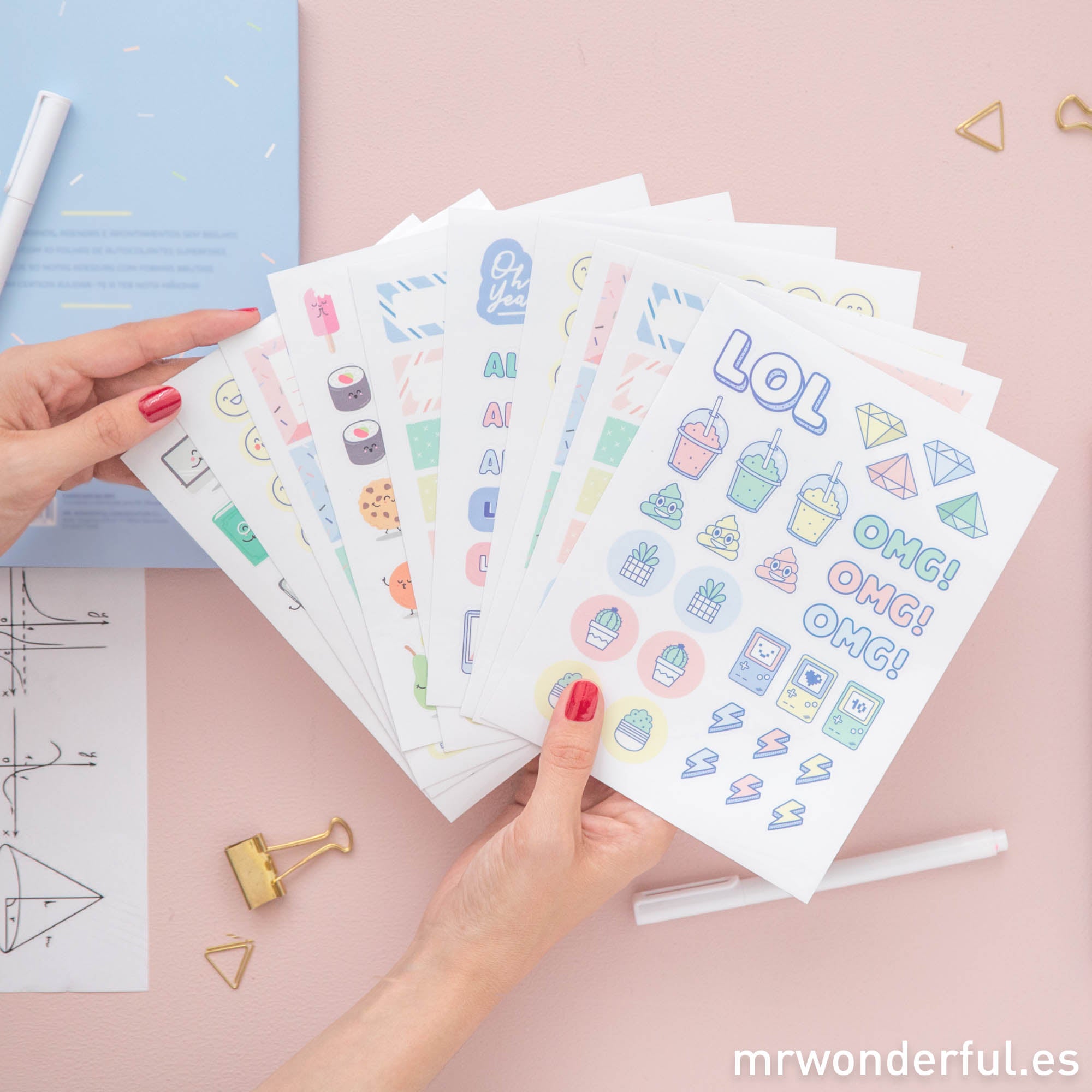 Libreta de pegatinas y notas adhesivas superchulas