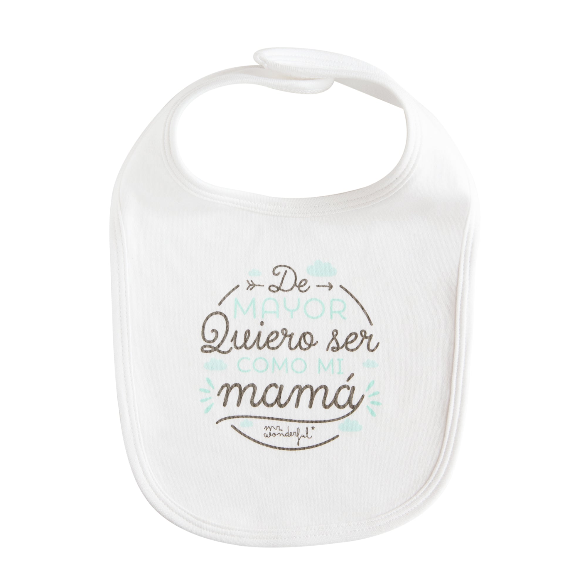 Babero De mayor quiero ser como mi mamá