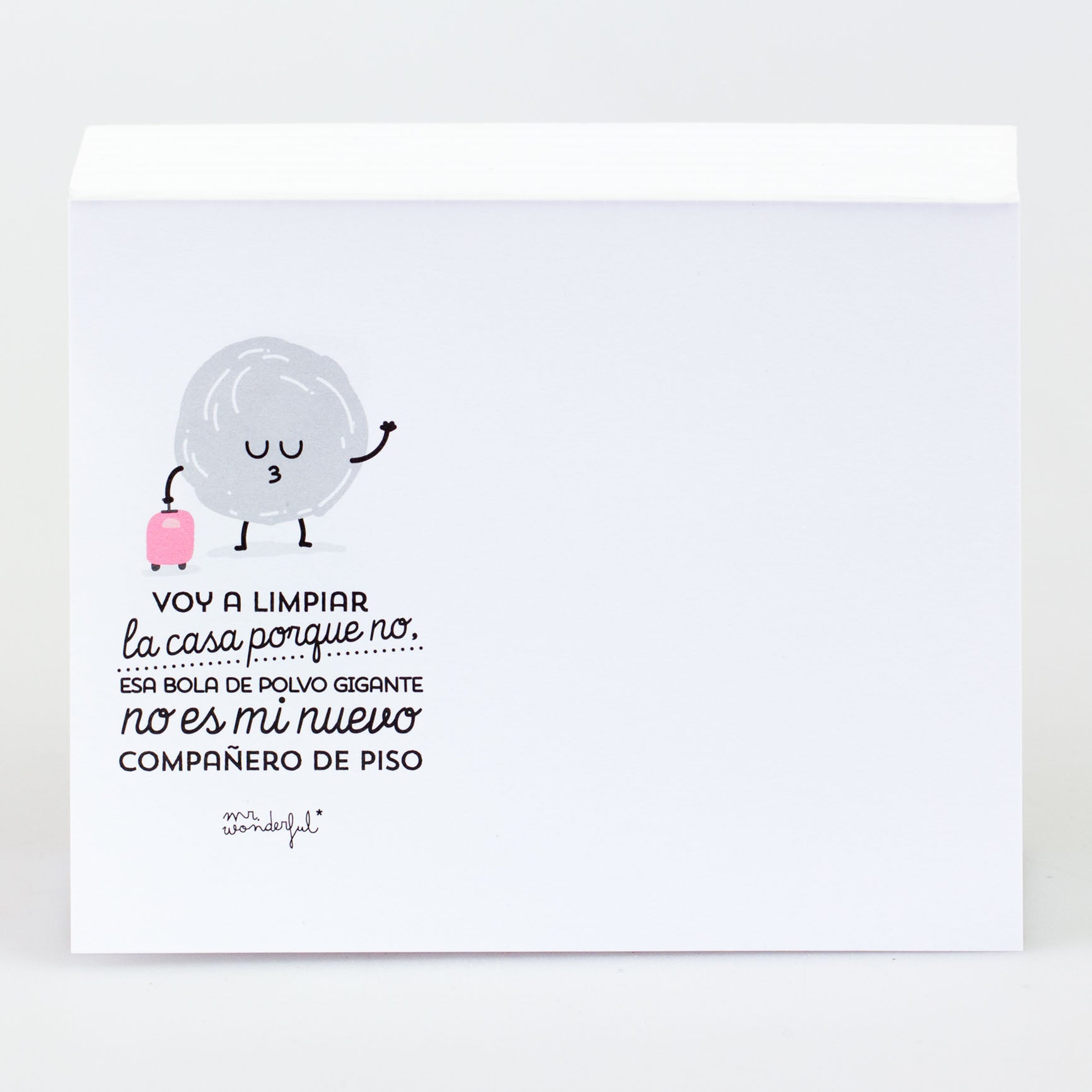 Bloc de notas con wonderpropósitos