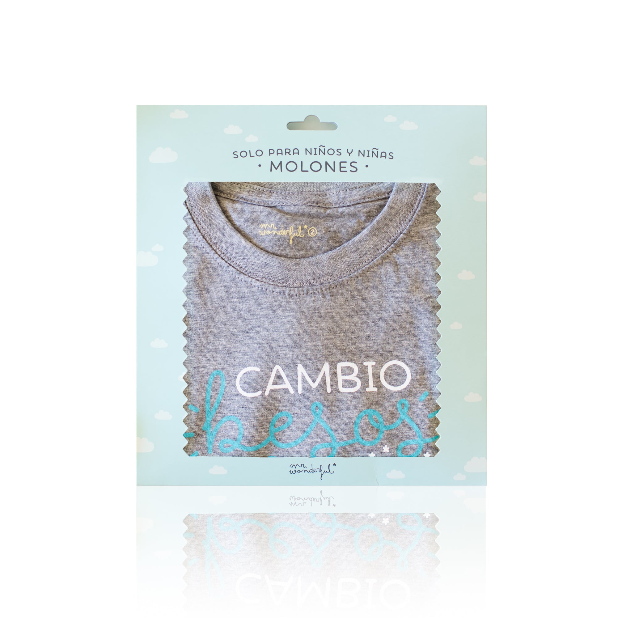 Camiseta niño Cambio besos por cuentos Talla 1