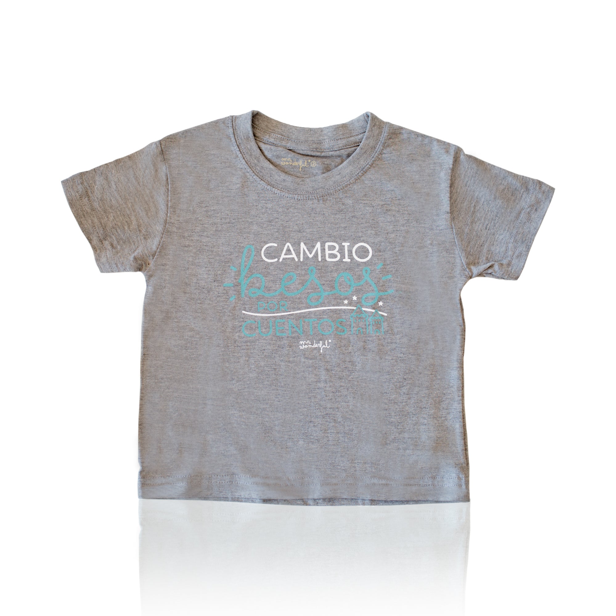 Camiseta niño Cambio besos por cuentos Talla 0