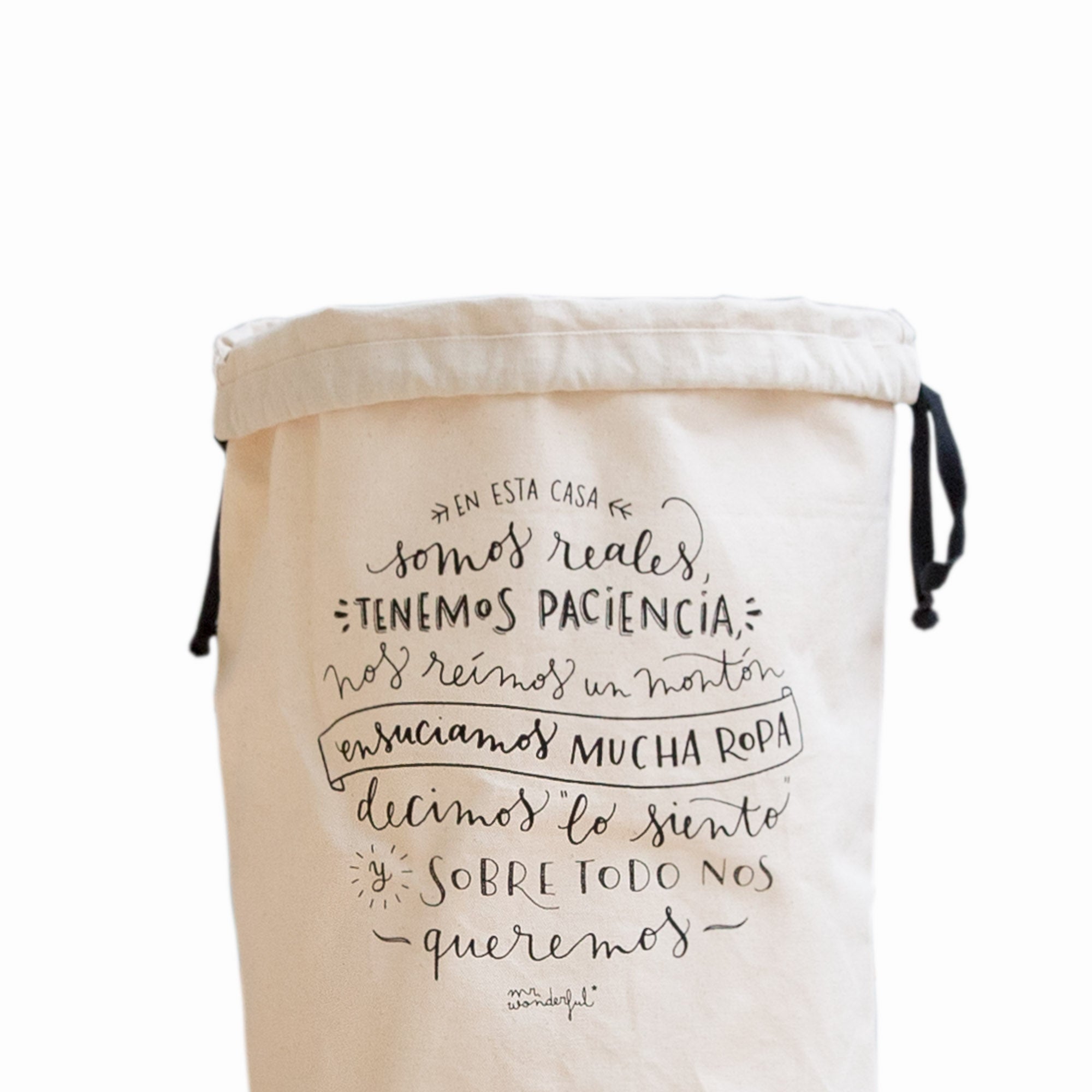 Bolsa para la colada - En esta casa somos realista