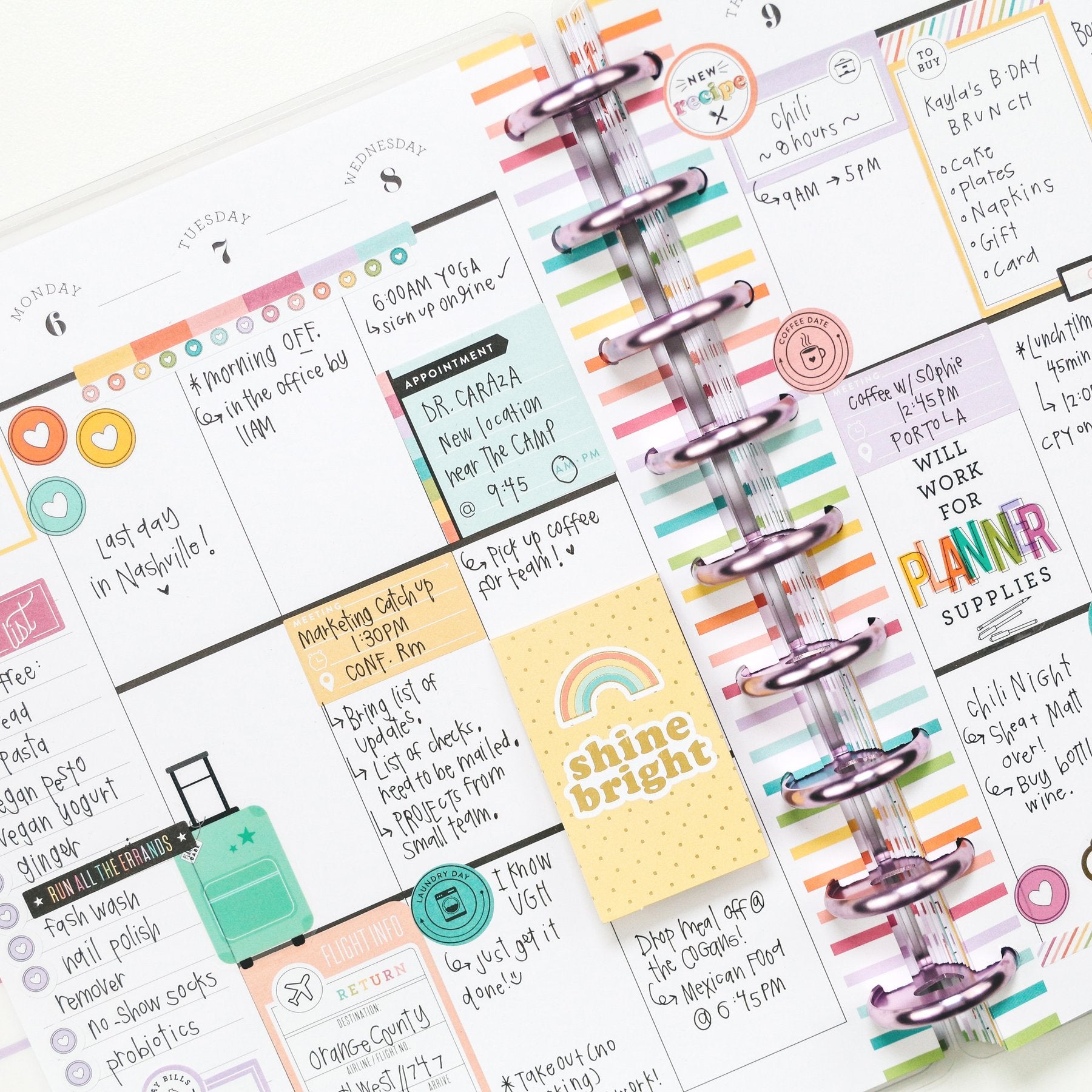 Diario Stickers Planner Babe