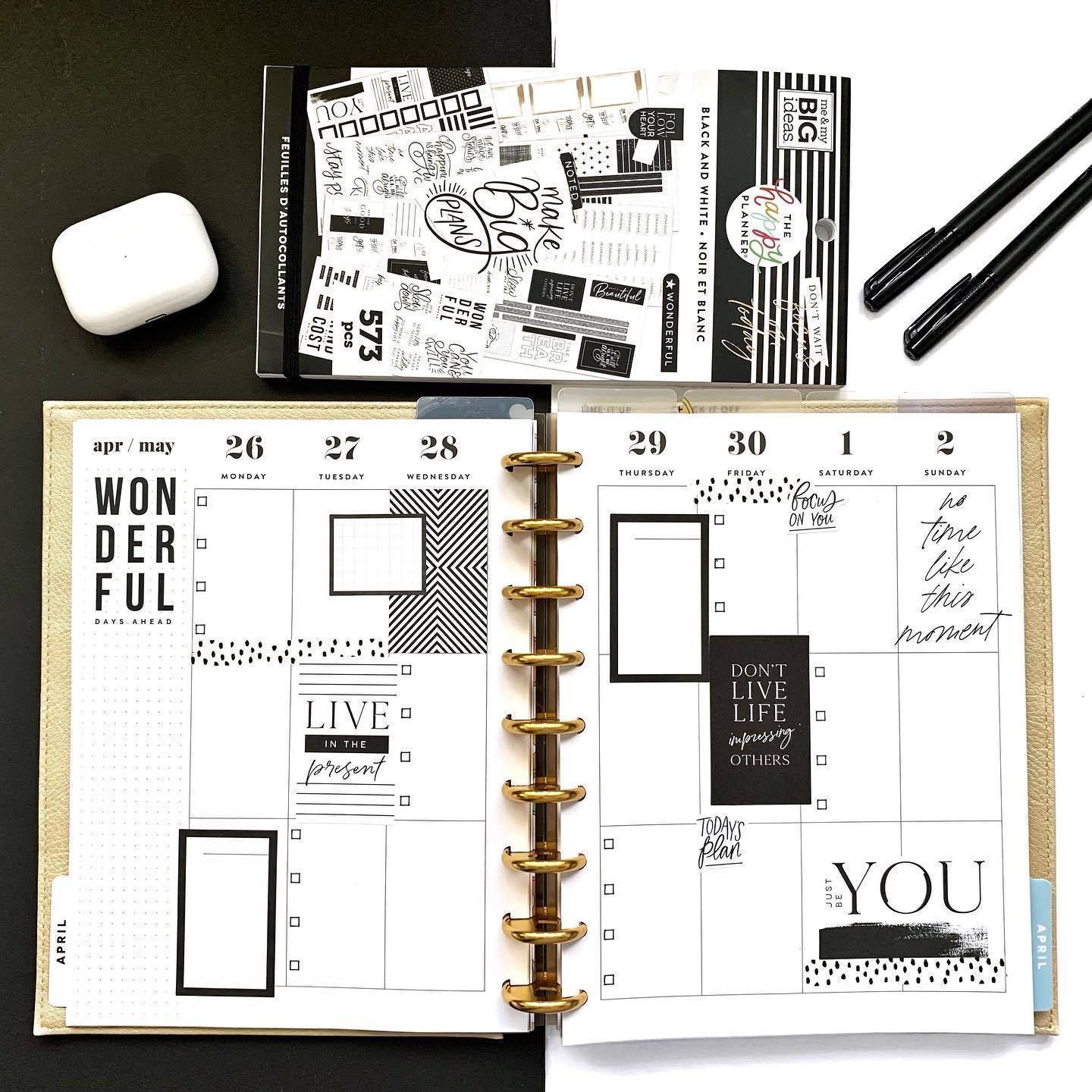 Pack de Stickers Black & White