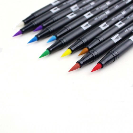 Set 10 dual brush pastel