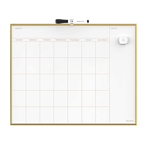 Pizarra Calendario 35x35 cm Marco Dorado